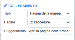 La sezione collegamento
