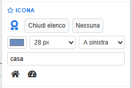La scelta dell'icona